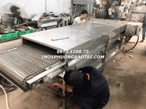 BĂNG TẢI CHUYỀN THỨC ĂN INOX PHƯƠNG BẢO TRÍ 0973.1208.73